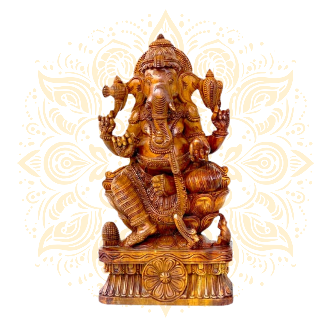 Wooden Ganesh