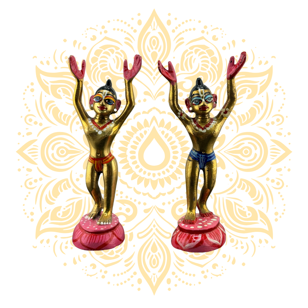Brass Gaura Nitay Set