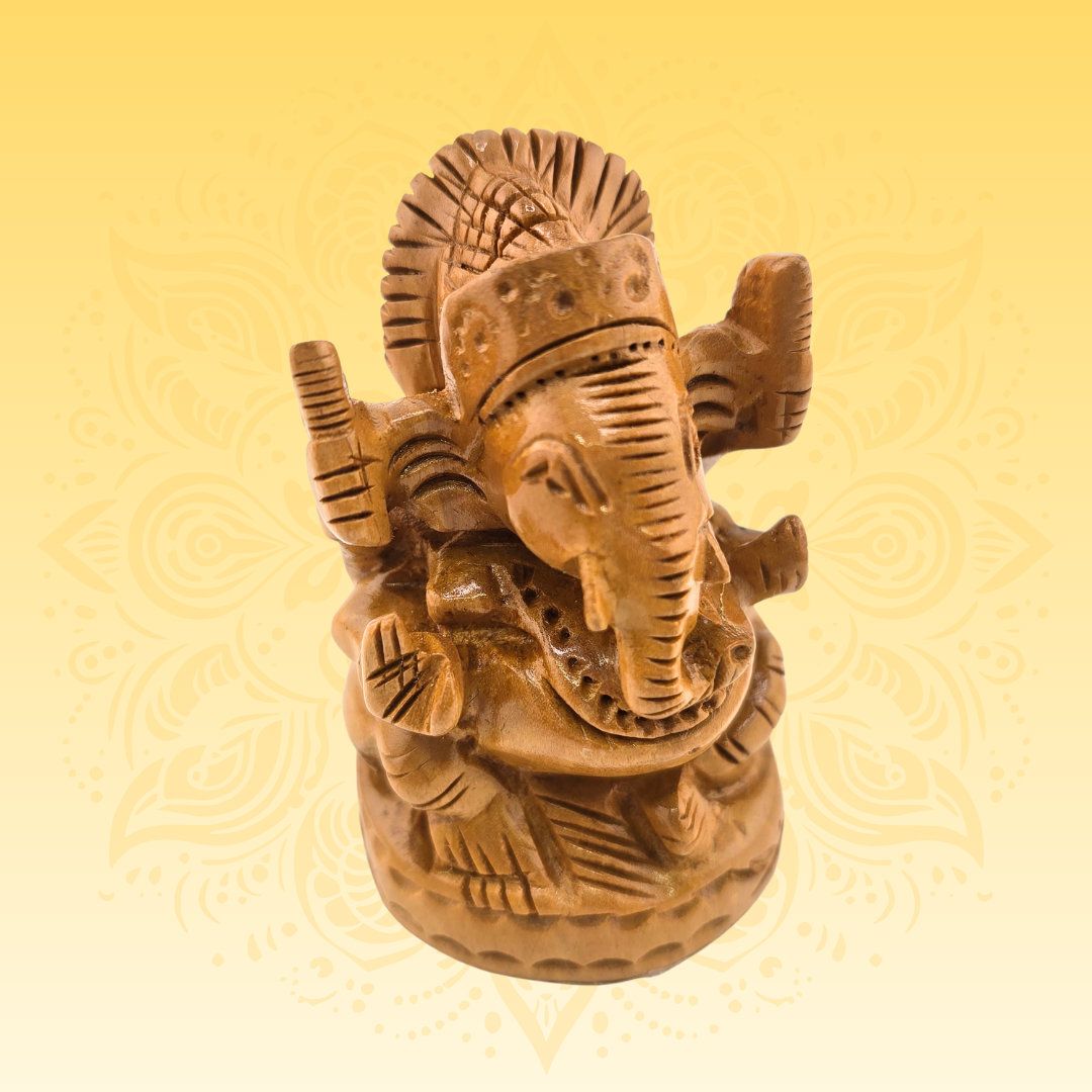 Wooden Lord Ganesha