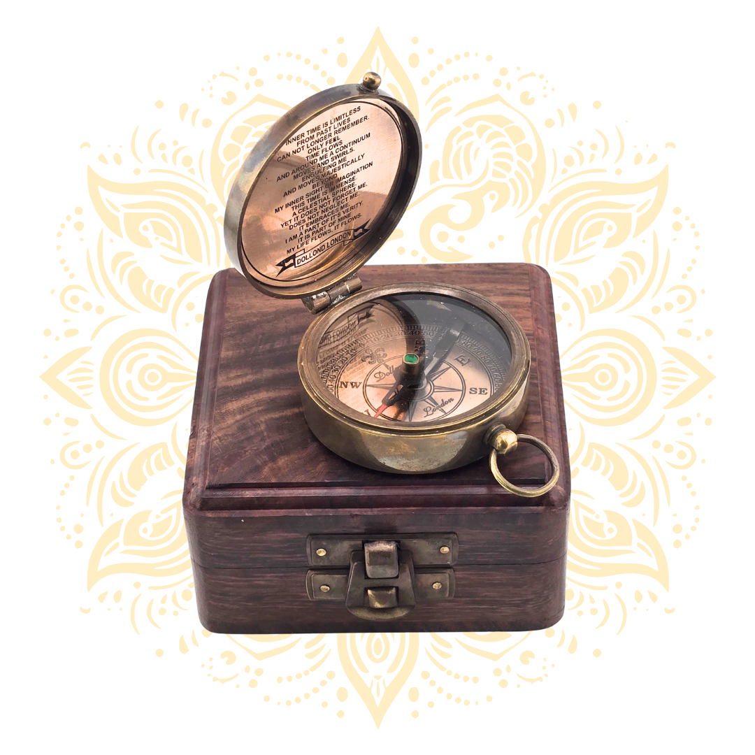 Nautical Compass in a wooden case