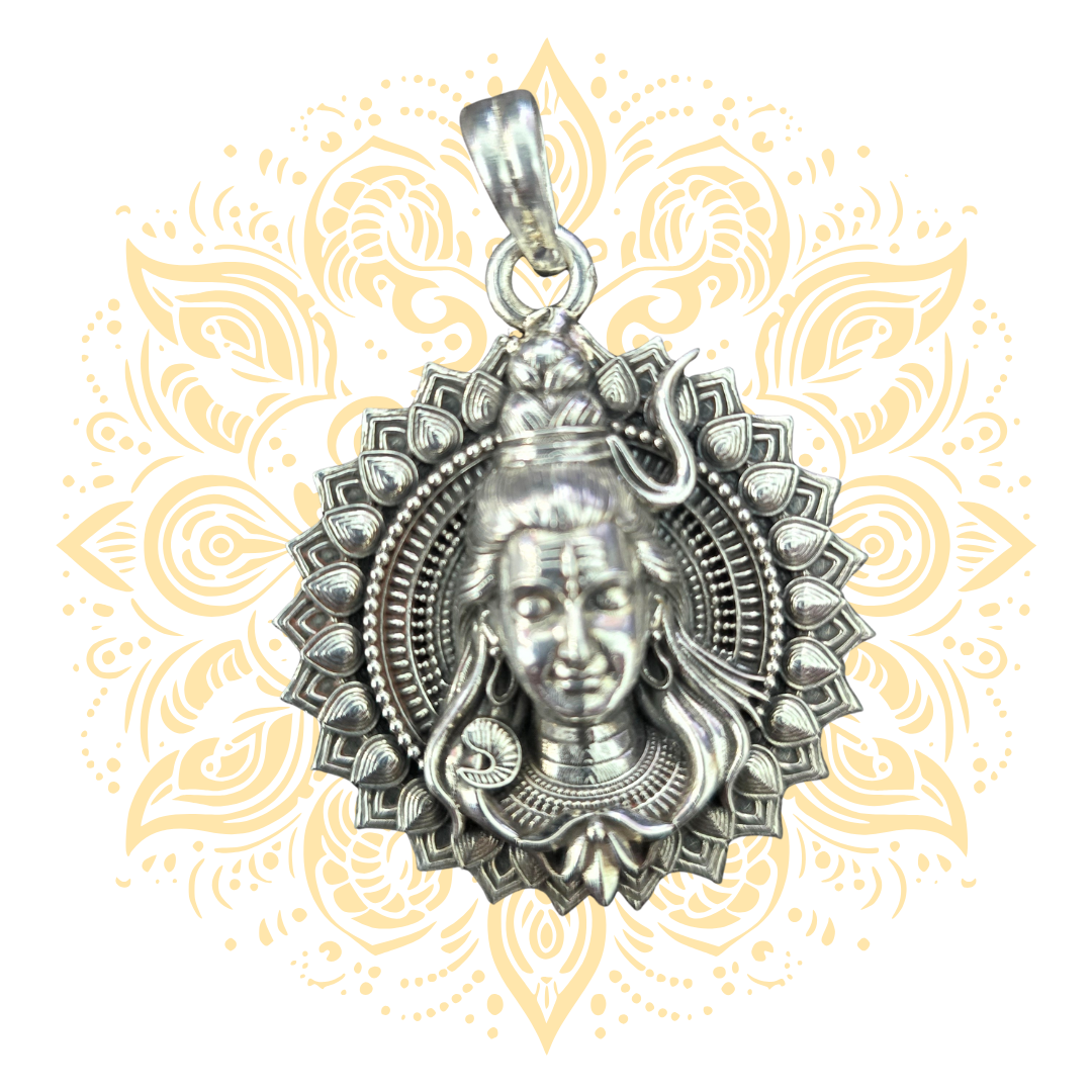 Sterling Silver Lord Shiva Pendant - Matchless Gifts