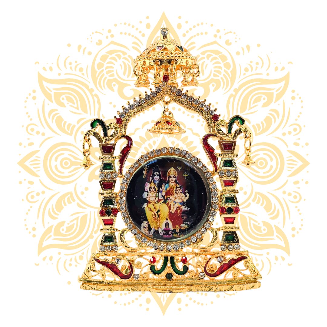 Deity Gold Metal Mini Temple Altar Frame – 5.5" - Matchless Gifts99