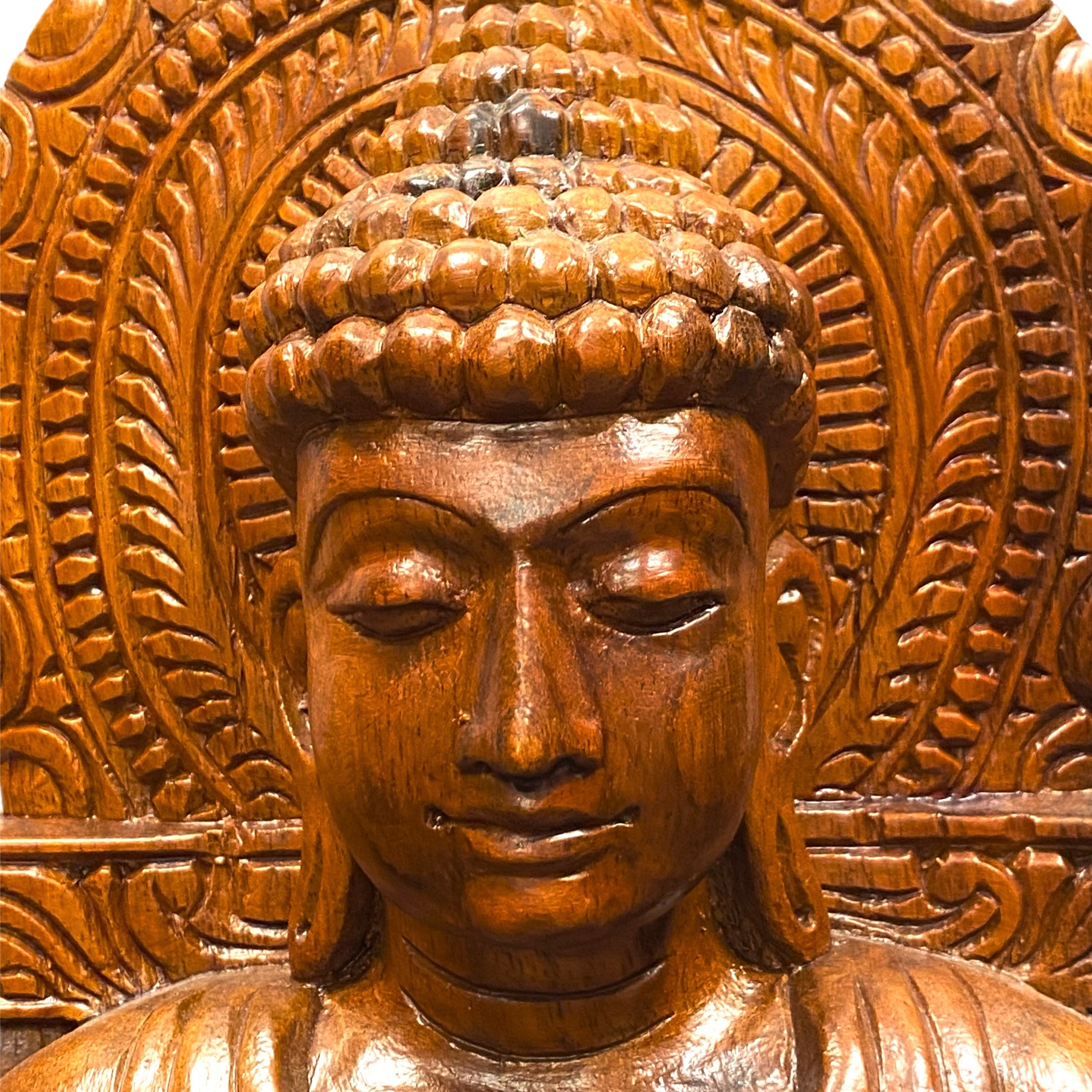 Wood Buddha 24"