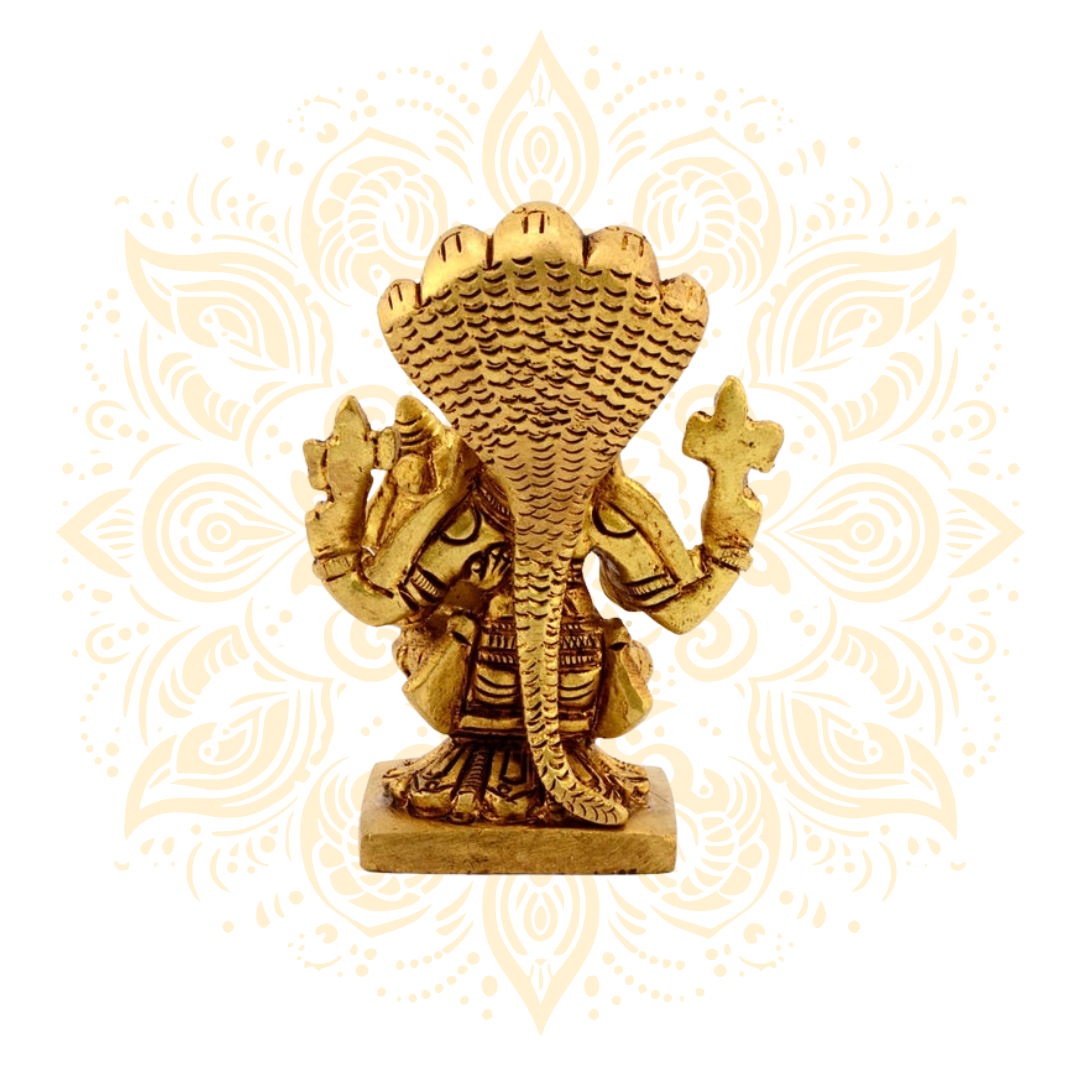 Brass Laxmi Narasimha Murti 3.5" - Matchless Gifts4