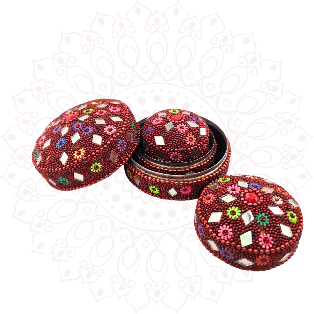 Colorful Jewelry Box 3 Piece Set