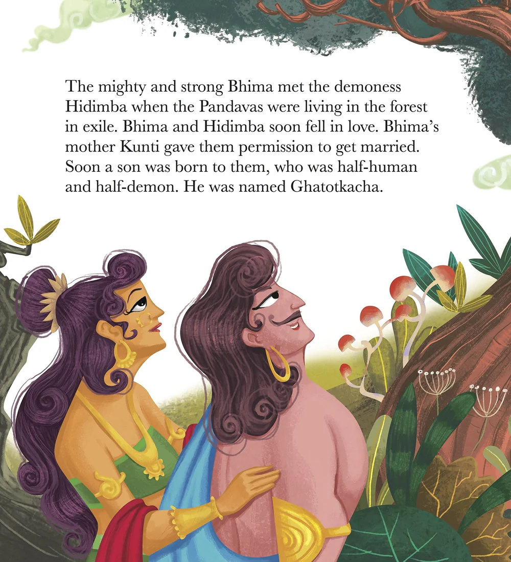Ghatotkacha the Brave Giant Children's Book - Matchless Gifts3