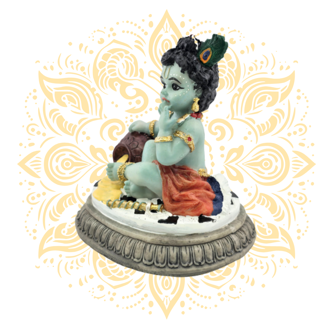 Polyresin Makhan Chor 3.5"