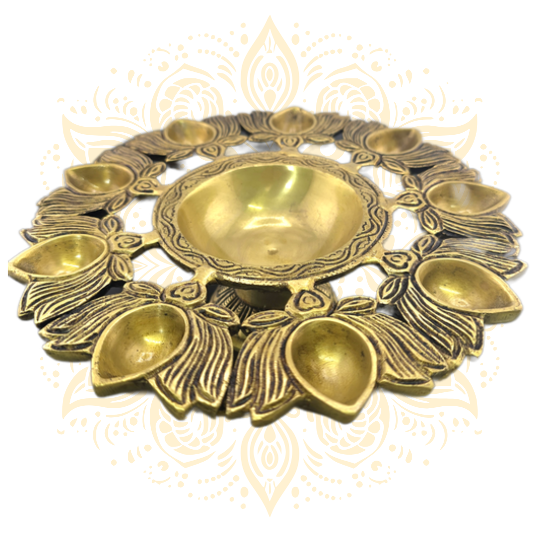 Brass Diya Deepak 8"