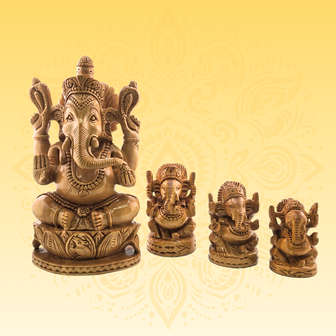 Wooden Lord Ganesha