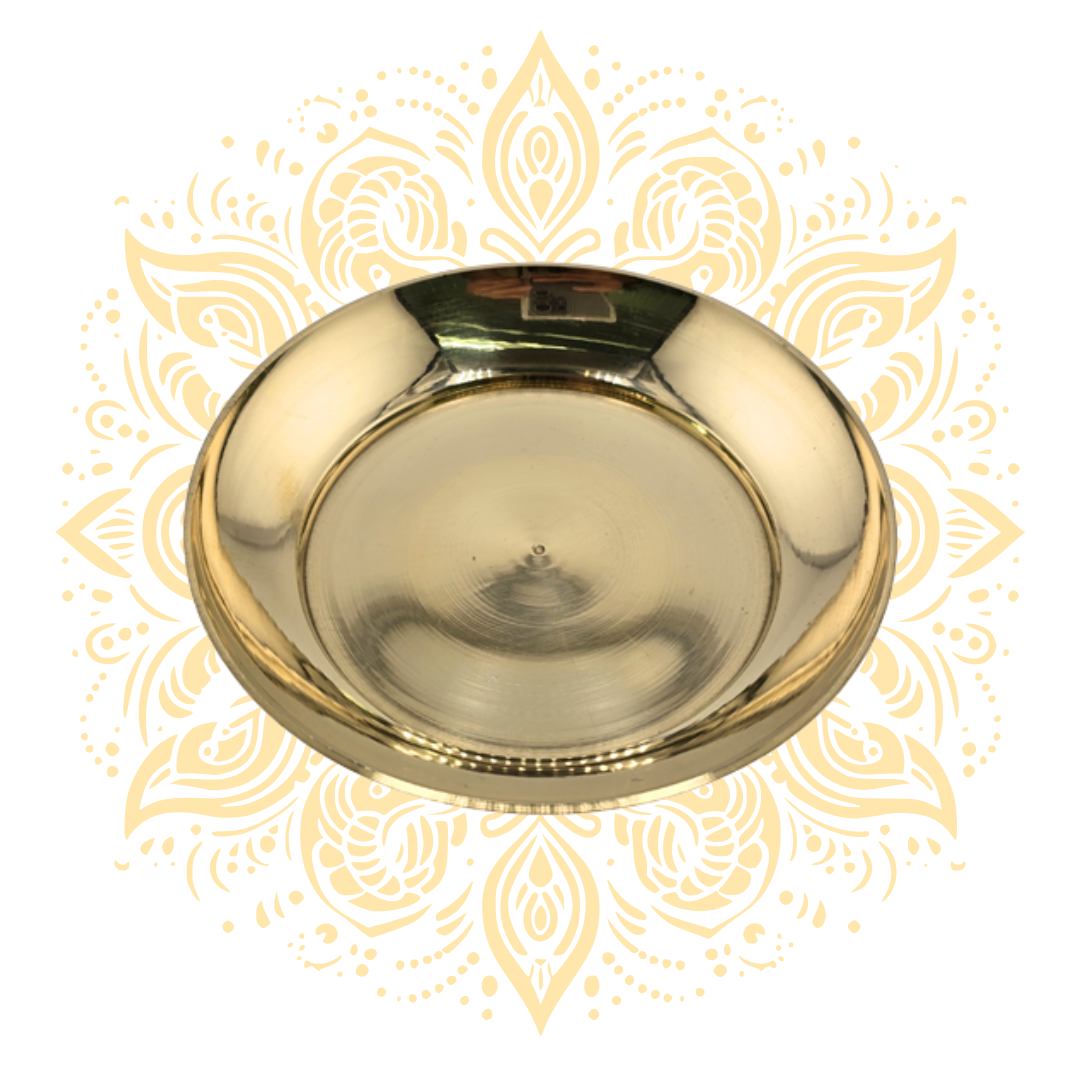 Wide Kansa Brass Bowl 4.25"