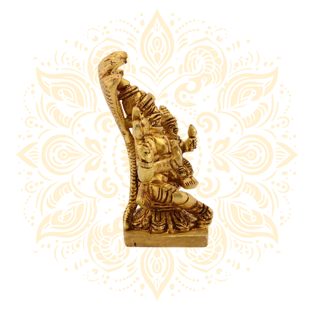Brass Laxmi Narasimha Murti 3.5" - Matchless Gifts3