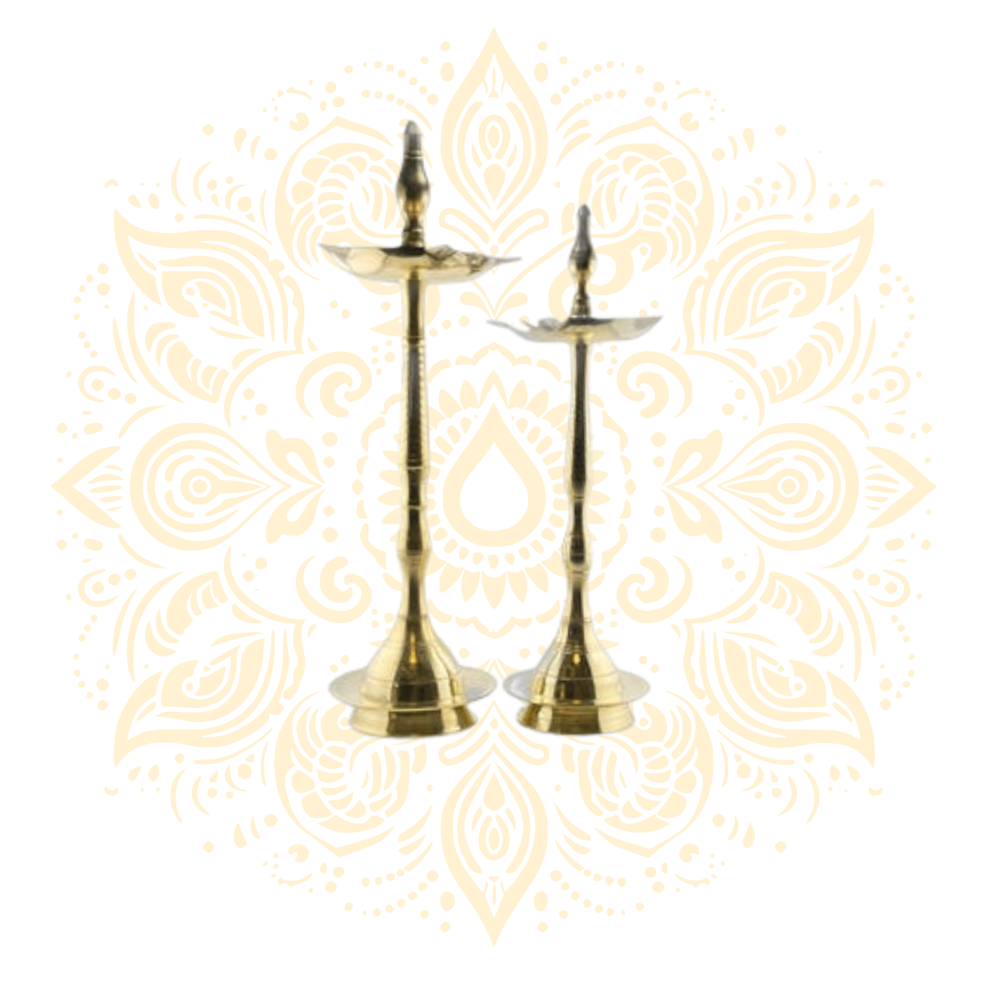 Tall Brass Oil Lamp Diya