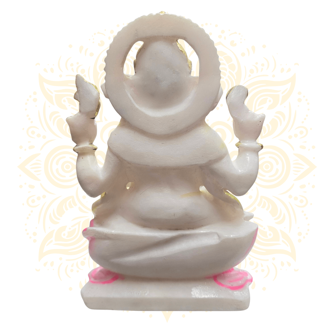 Hand-Painted Lord Ganesh Murti 8.5" - Matchless Gifts5