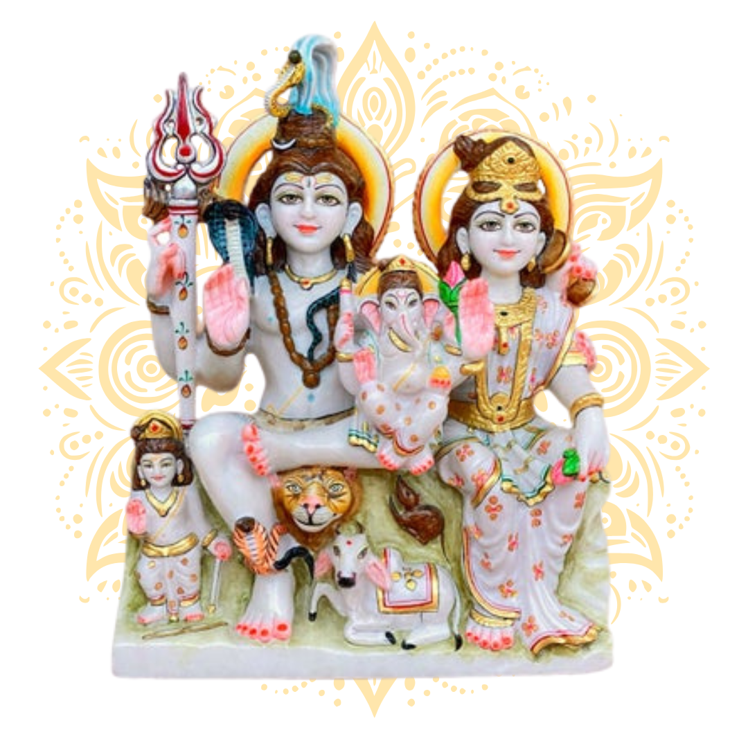Shiva Parivar Murti – Shiva Family Murti - Matchless Gifts5