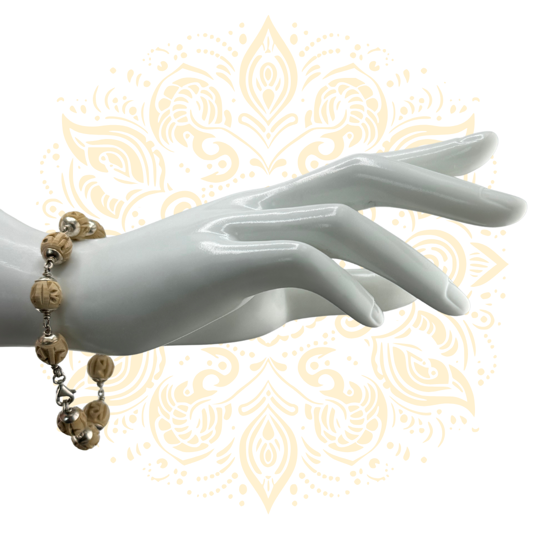 Silver Tulasi Bracelet Devotional Jewelry - Matchless Gifts13