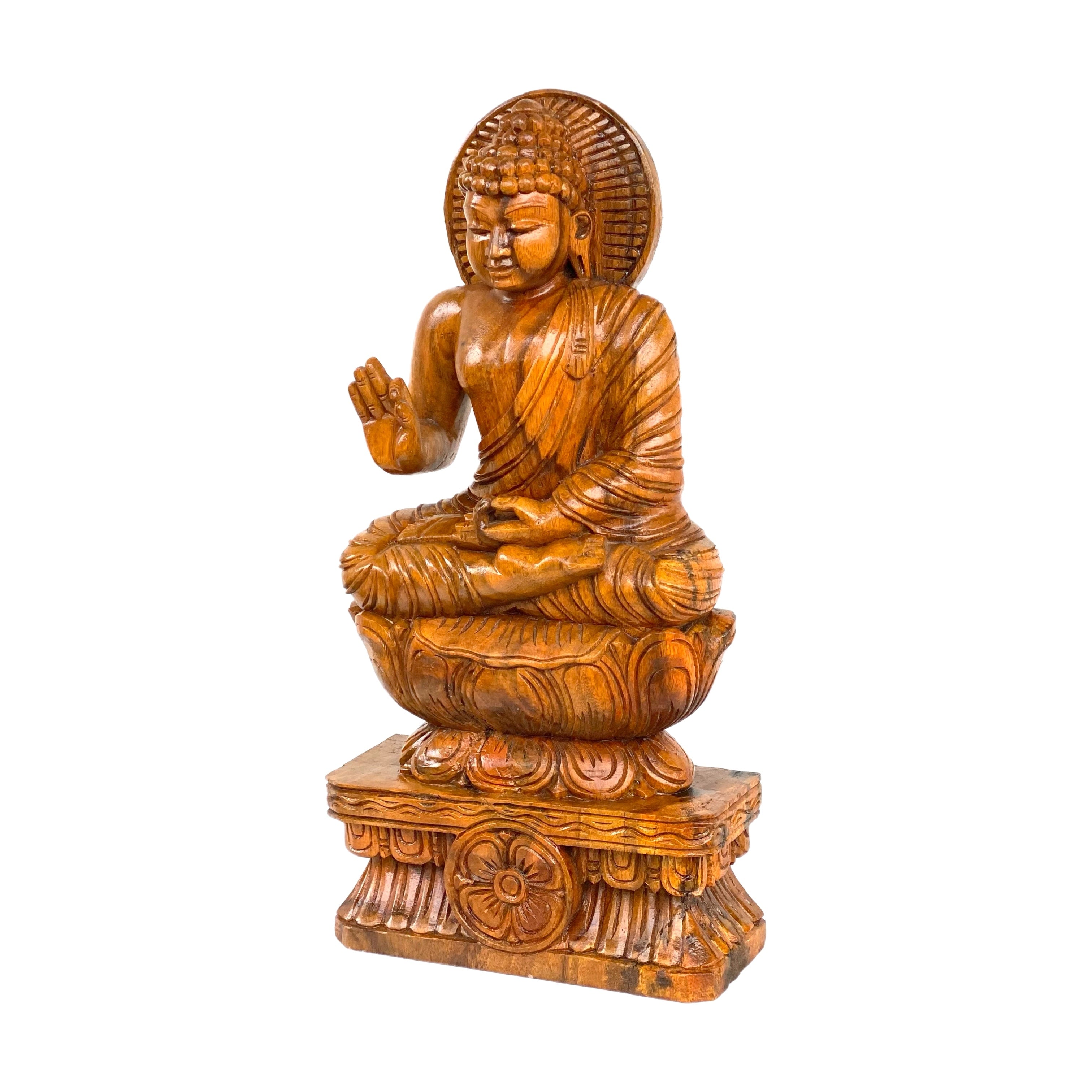 Wooden Buddha 24"
