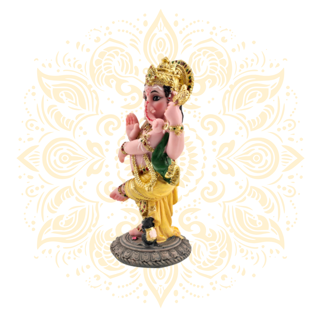 Polyresin Dancing Ganesh 5"