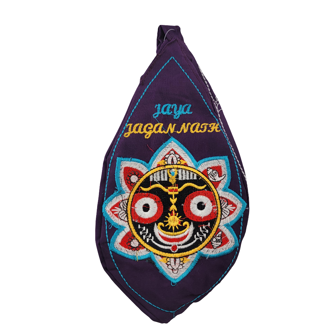 Jaya Jagannath Embroidered Japa Bead Bag