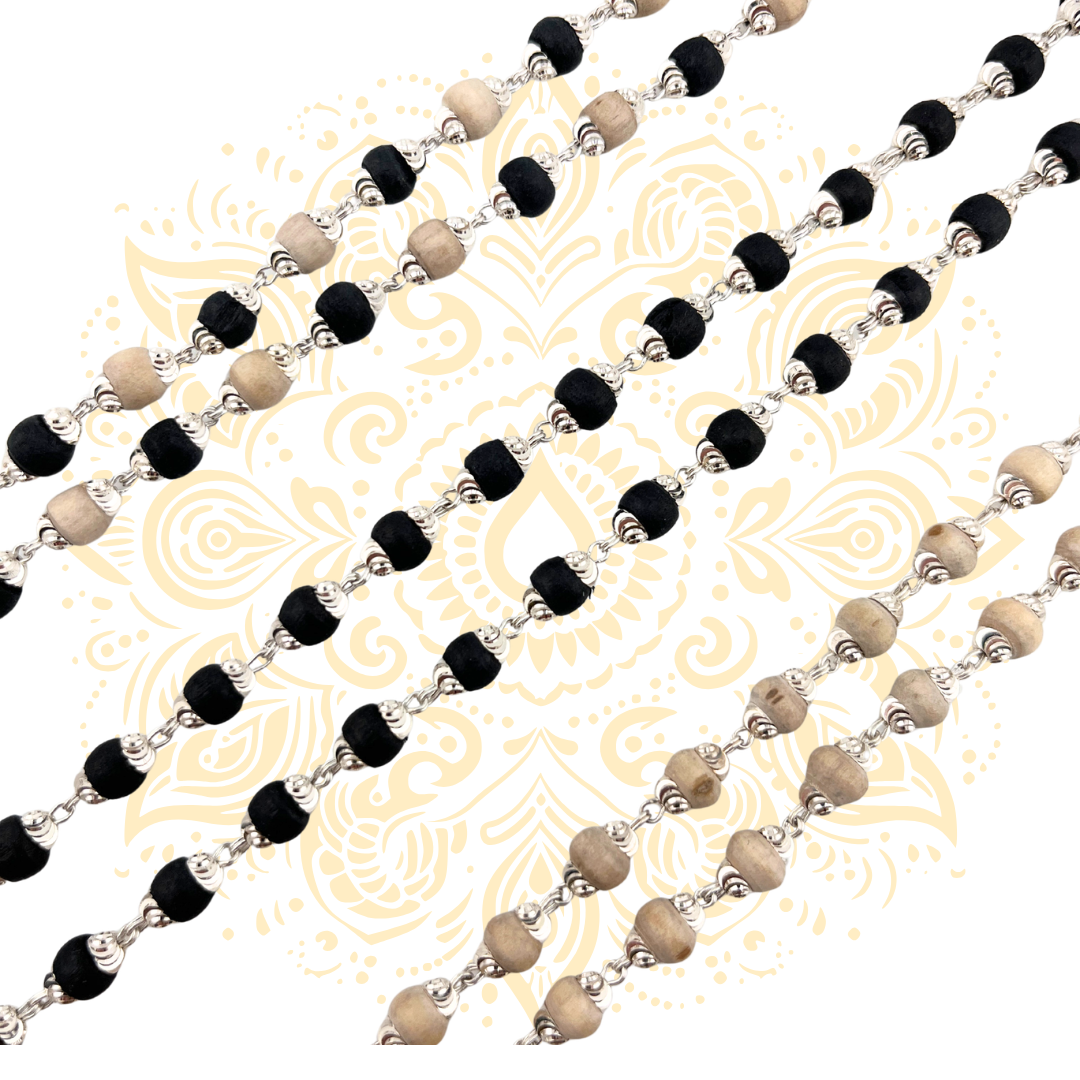 Silver Tulasi Kanthi Mala