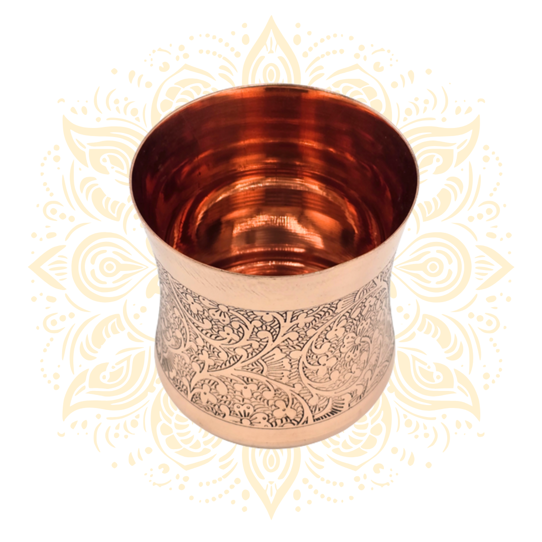 Copper Drinking Glass 3.5"