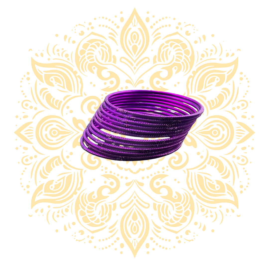 Women's Violet Bangles in 3 Sizes - Matchless Gifts