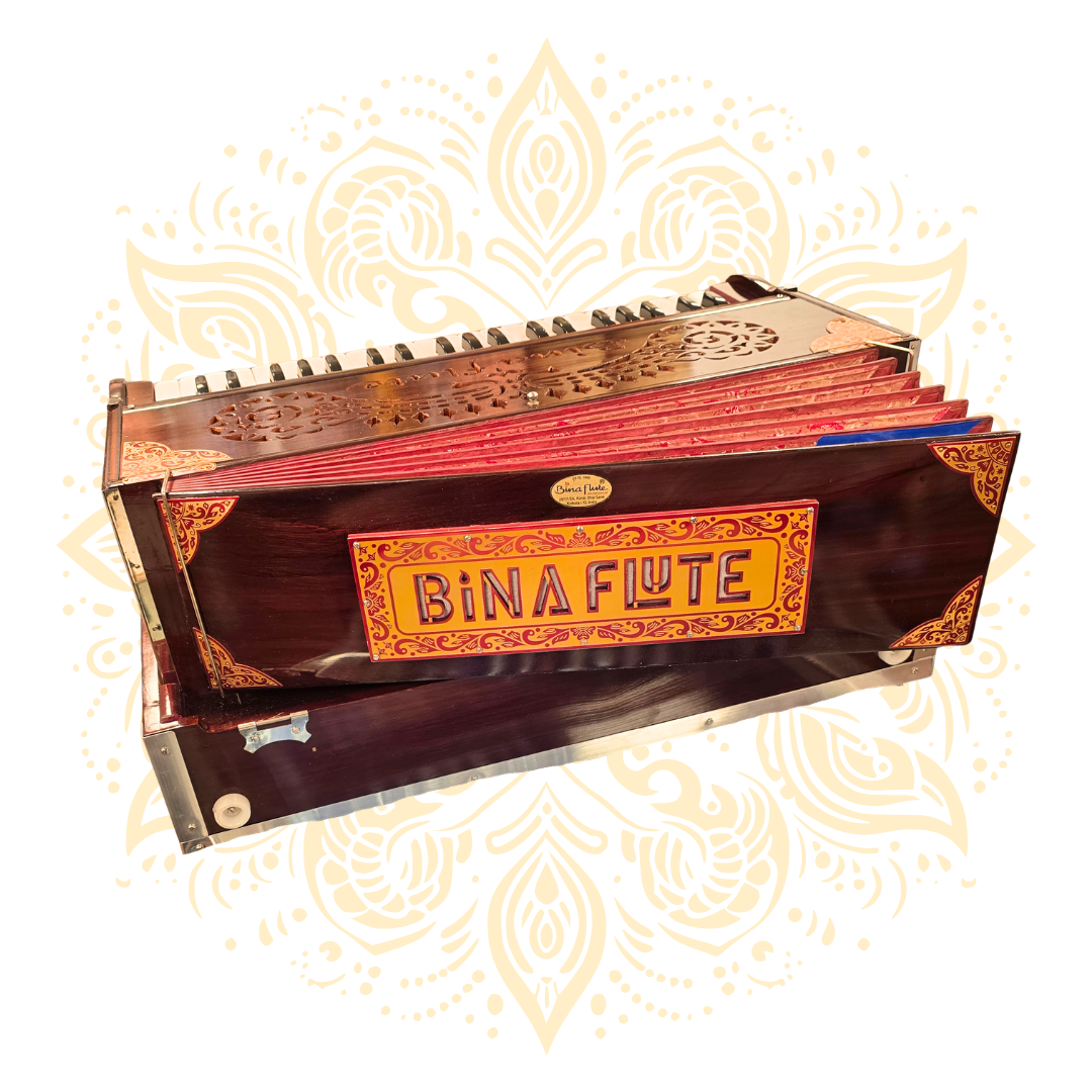 Bina Harmonium 3.5 Octave 2 Reed Set - Matchless Gifts5