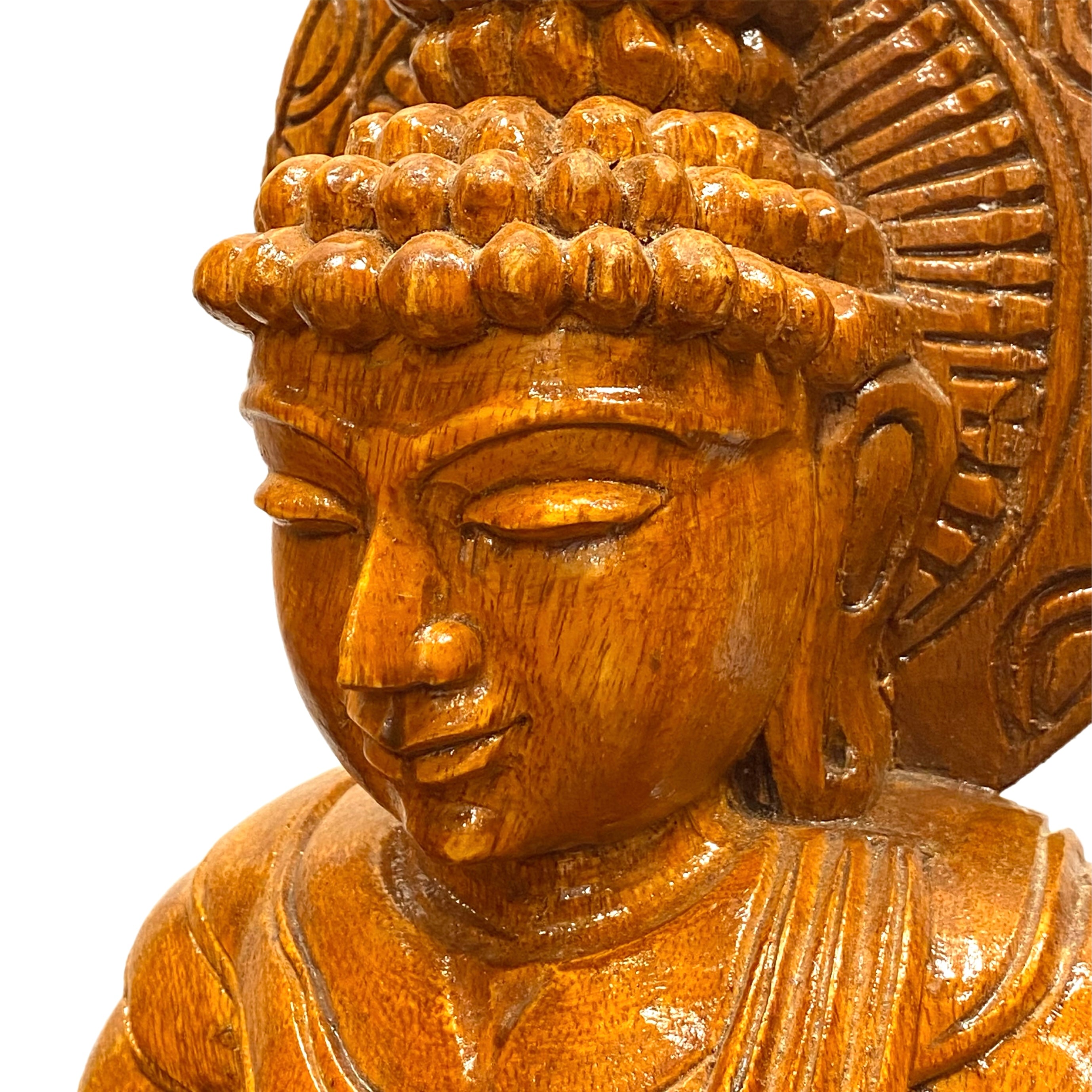 Wood Buddha 24"