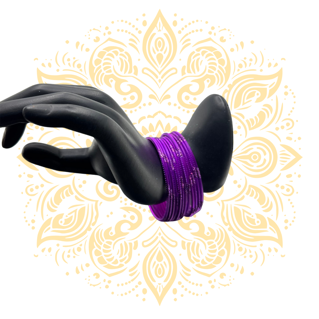 Women's Violet Bangles in 3 Sizes - Matchless Gifts
