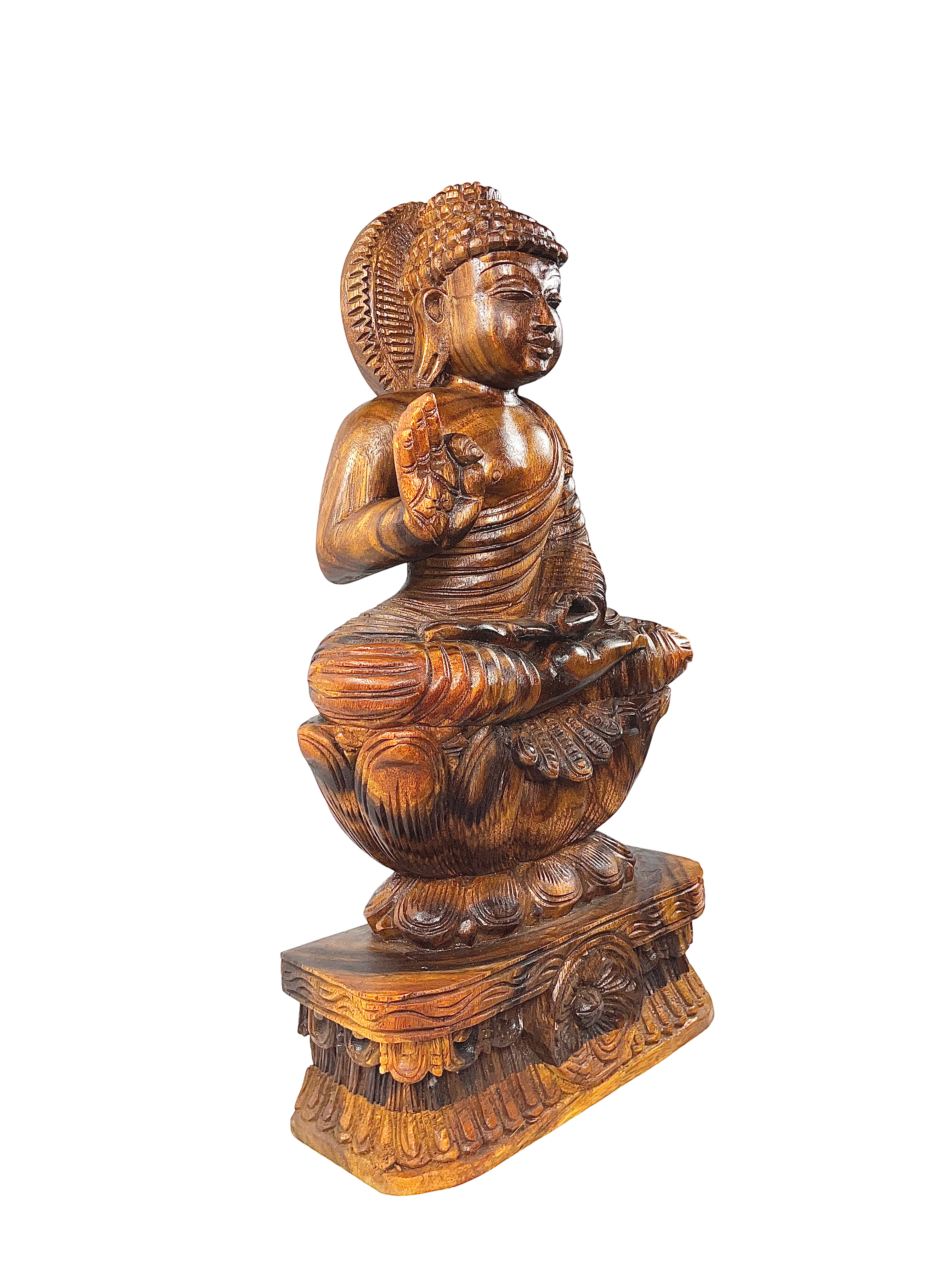 Wood Buddha 24"