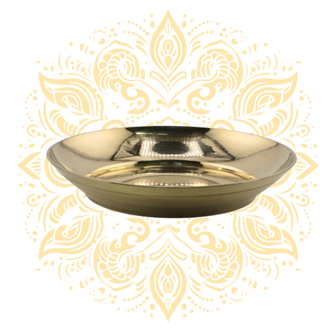 Wide Kansa Brass Bowl 4.25"