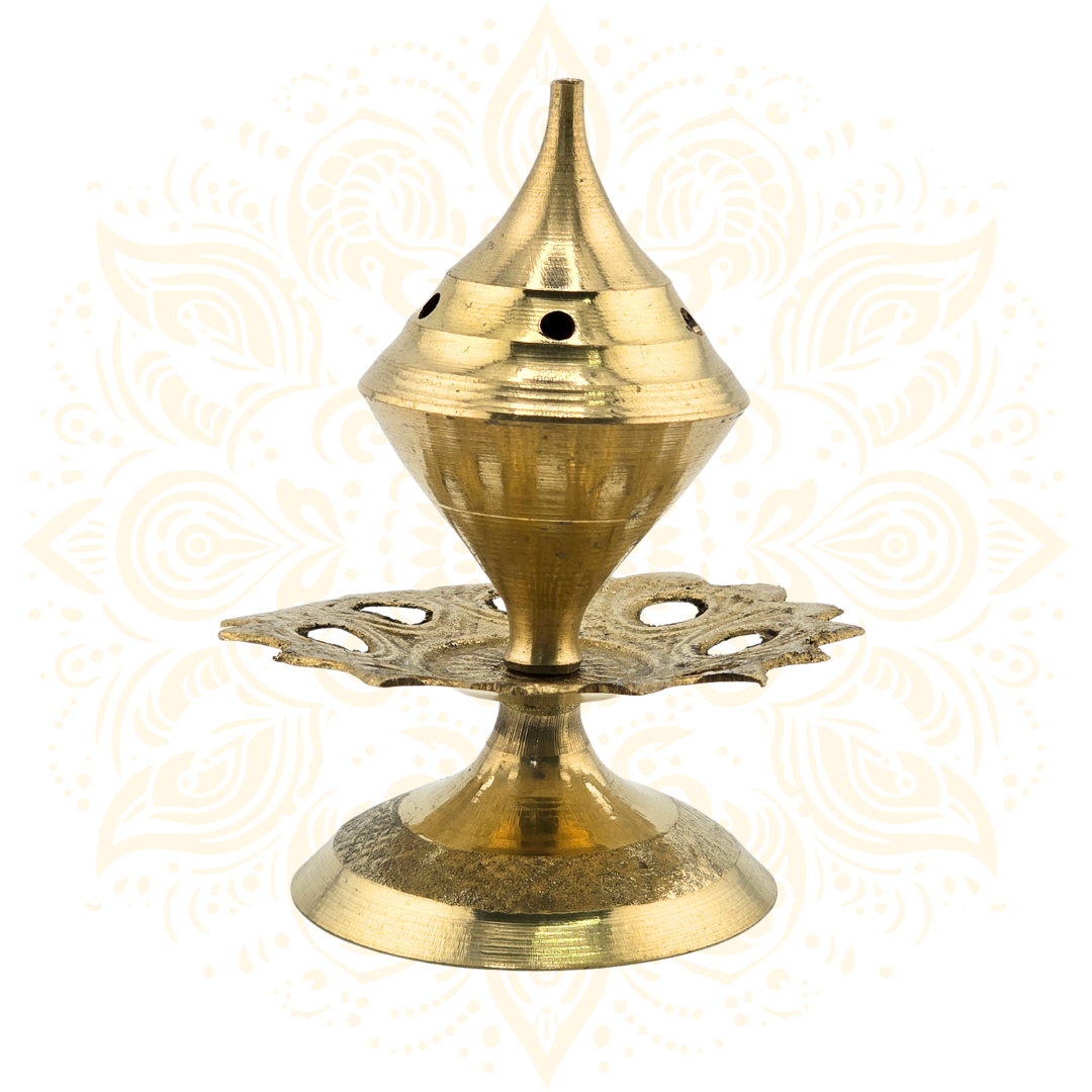 Brass Lotus Incense Agar Batti Holder - Matchless Gifts