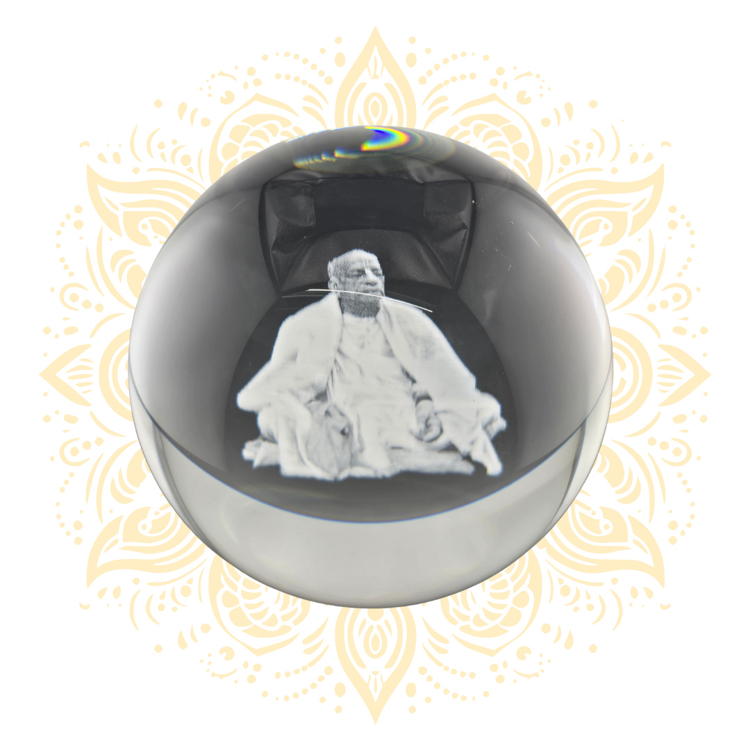 Prabhupada Crystal Ball 5" Wide - Matchless Gifts