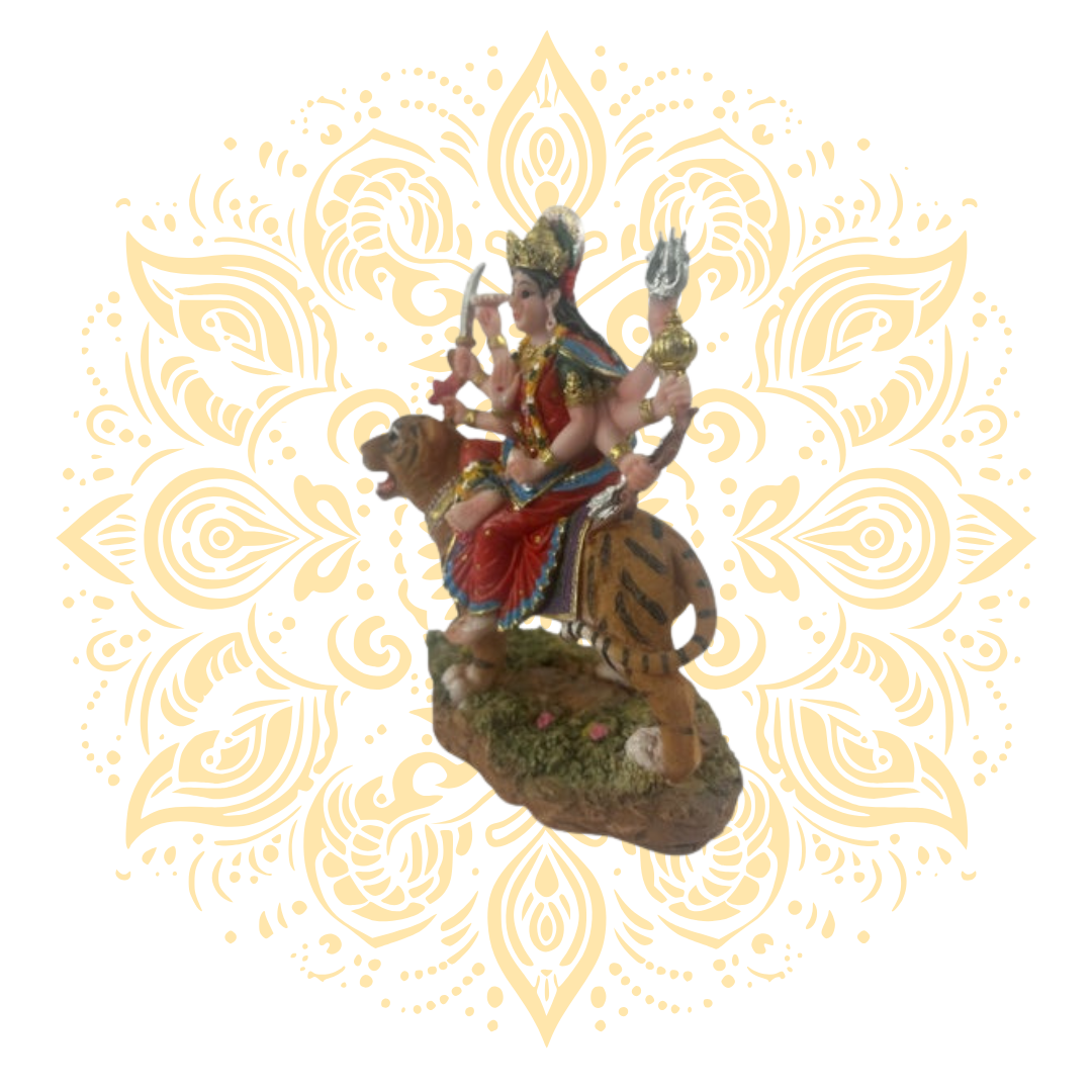 Polyresin Goddess Durga Murti 5.5" - Matchless Gifts3