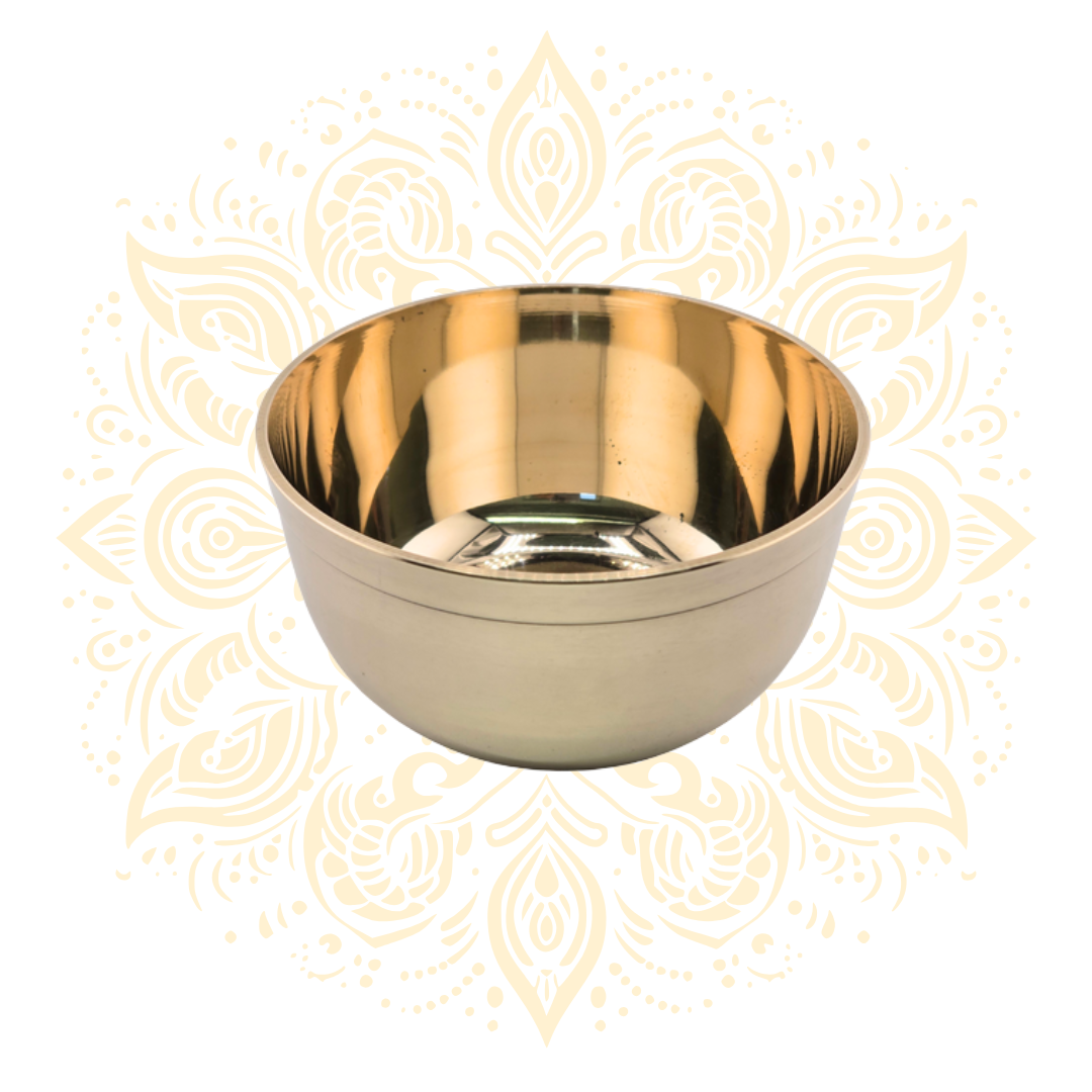 Kansa Brass Bowl 3.75" Handcrafted Bell Metal - Matchless Gifts