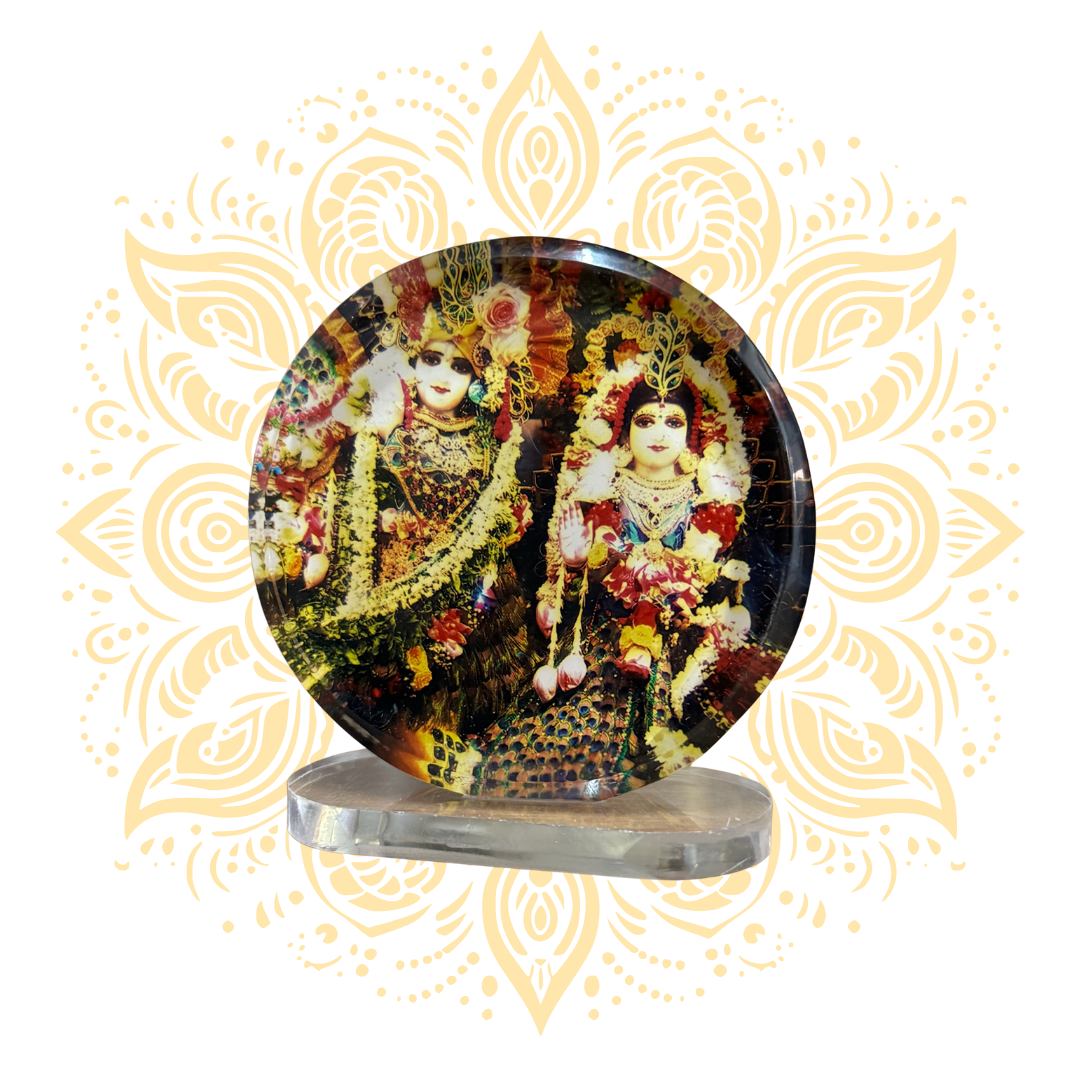 Acrylic Radha Krishna Deity Stand - Matchless Gifts6
