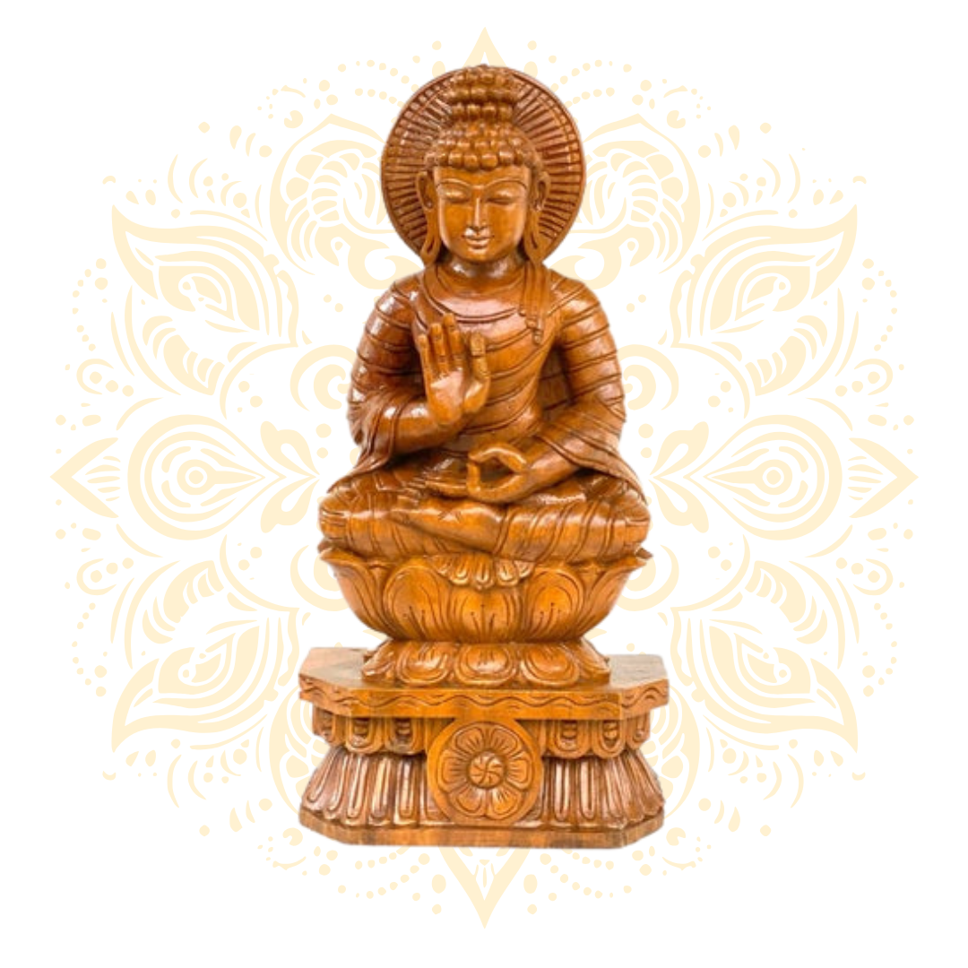 Wooden Buddha 24"