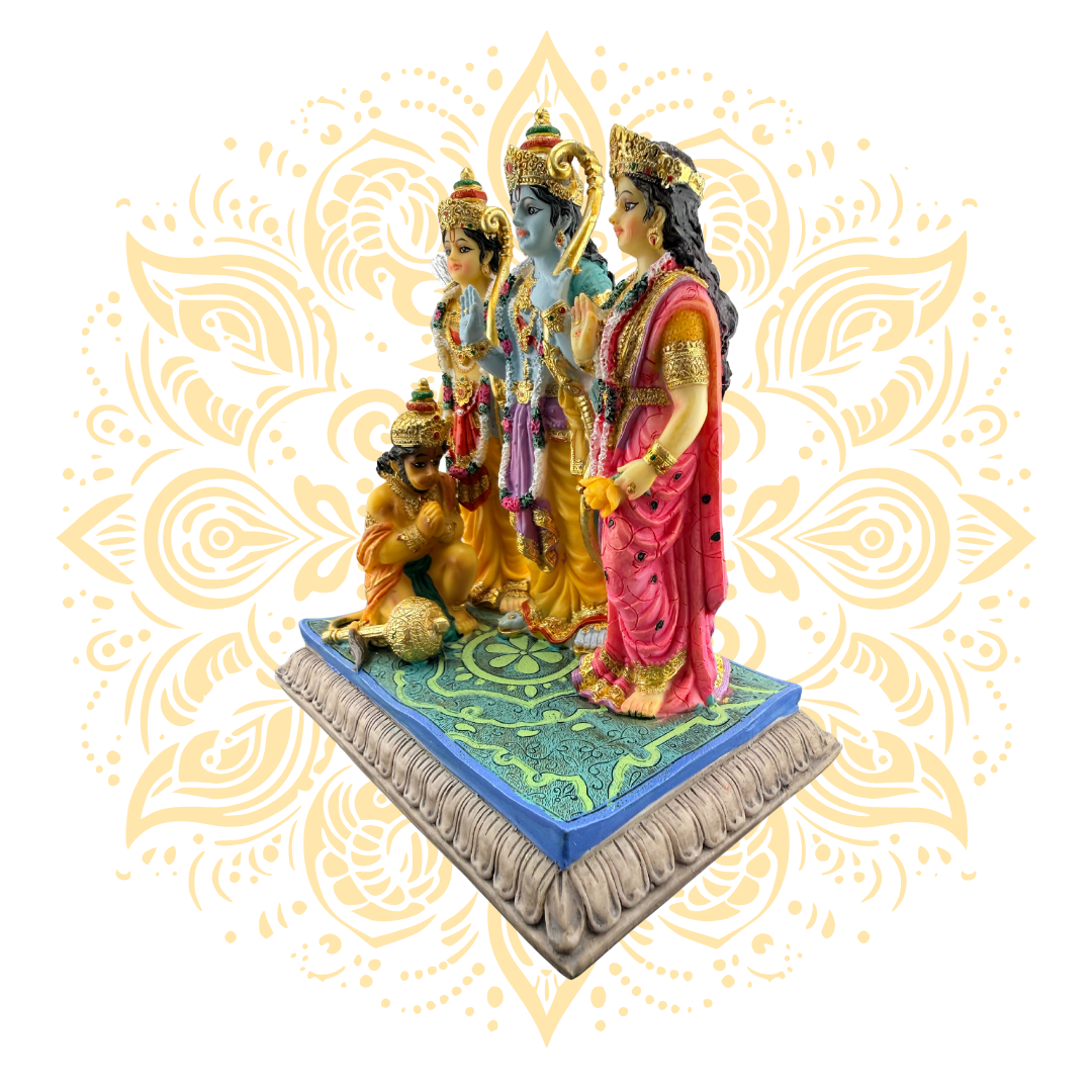 Polyresin Sita Rama Family 8.5" - Matchless Gifts