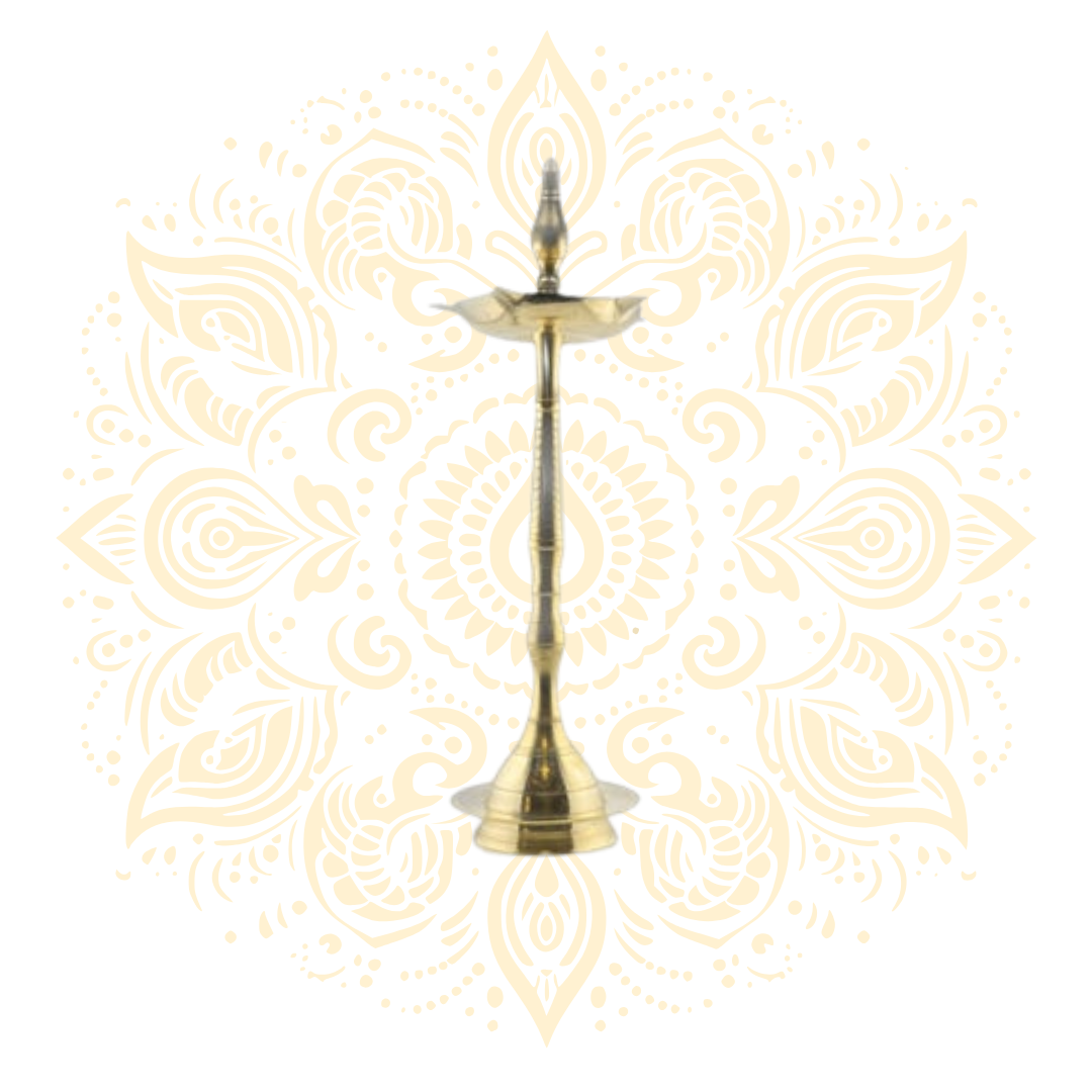 Tall Brass Oil Lamp Diya