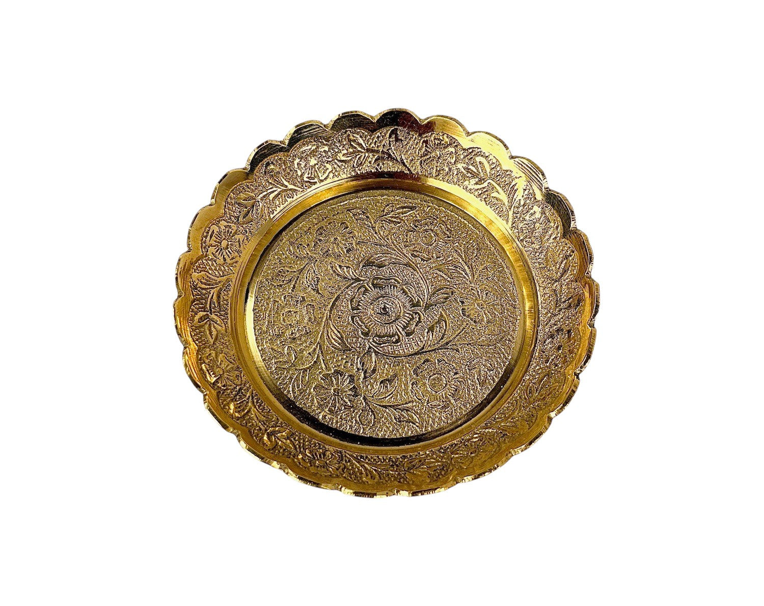 Brass Decorative Flower Plate - Matchless Gifts18