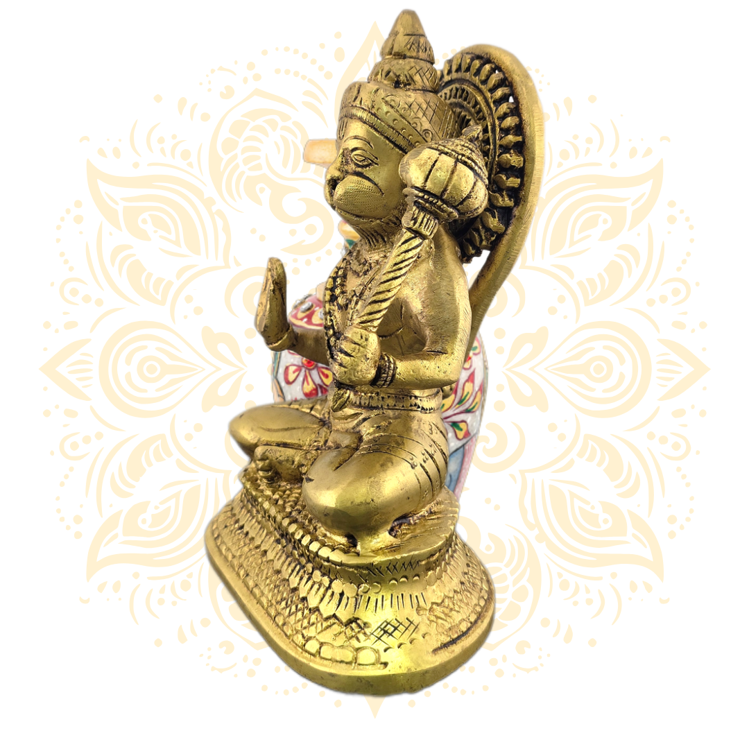 Brass Hanuman Gada 6.5"