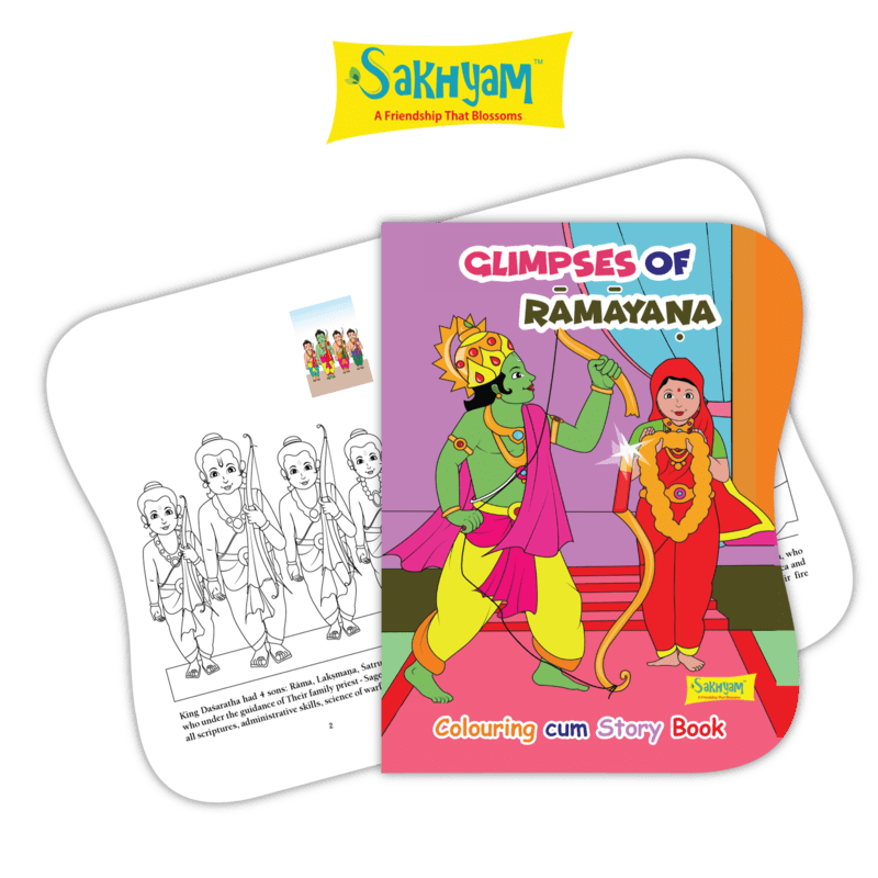 Sakhyam Glimpses of Ramayan Coloring Book - Matchless Gifts3