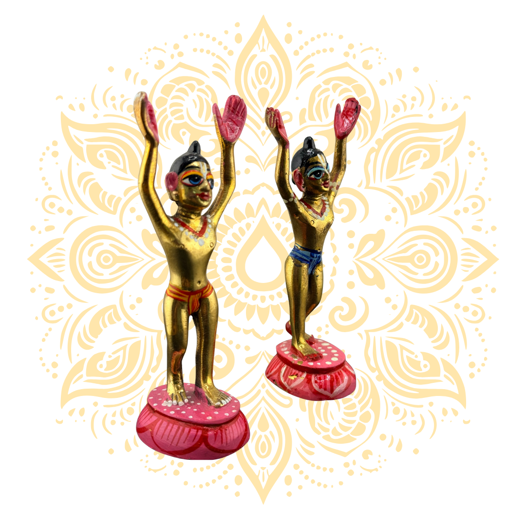 Brass Gaura Nitay Set