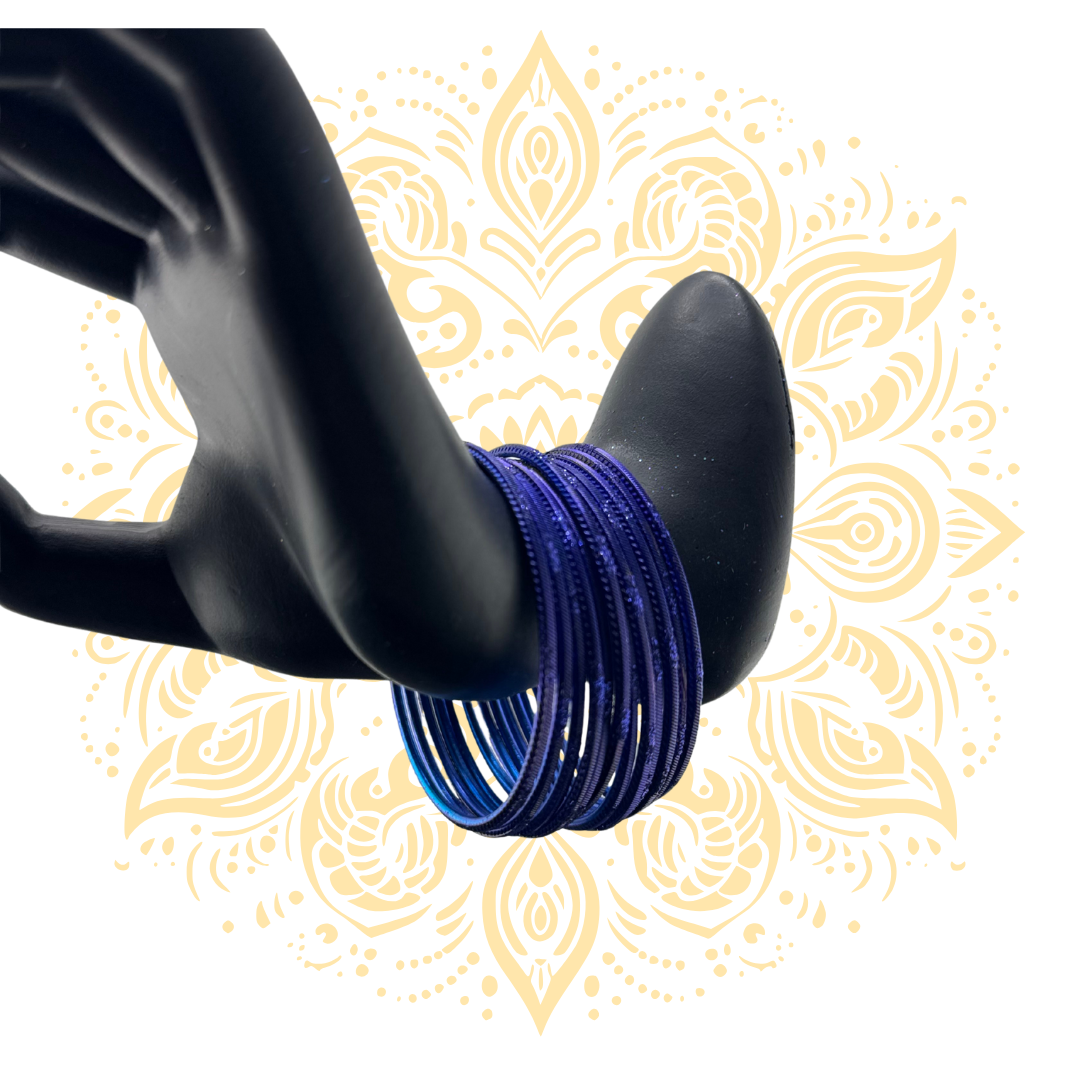 Women's Purple Bangles in 3 Sizes - Matchless Gifts
