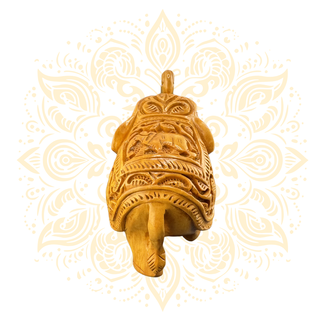 Wooden Khudai Work Elephant