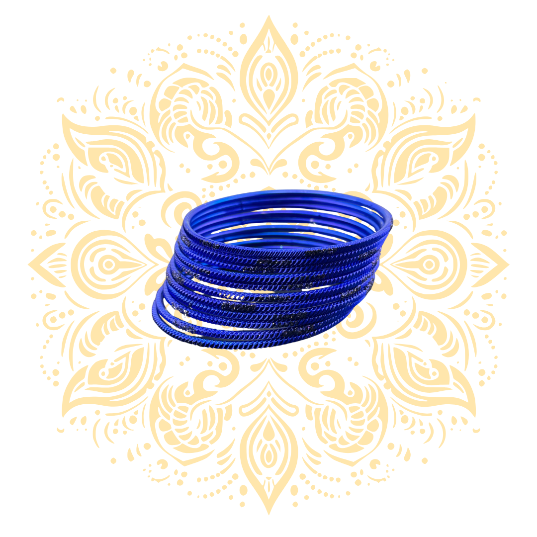 Women's Bright Blue Bangles - Matchless Gifts