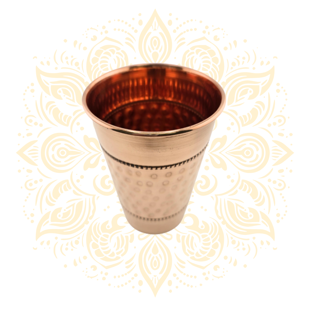 Copper Drinking Glass 5"