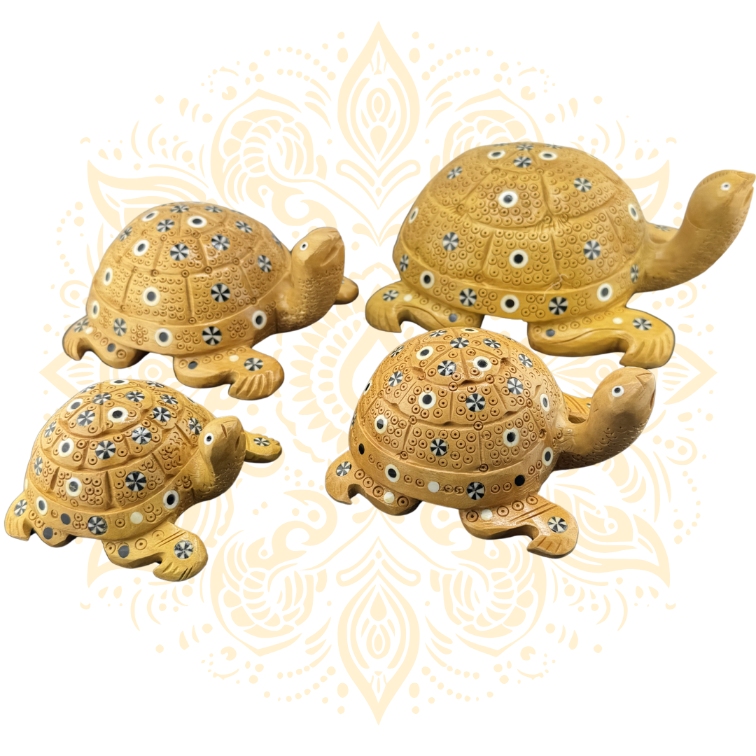 Wooden Inlay Work Tortoise
