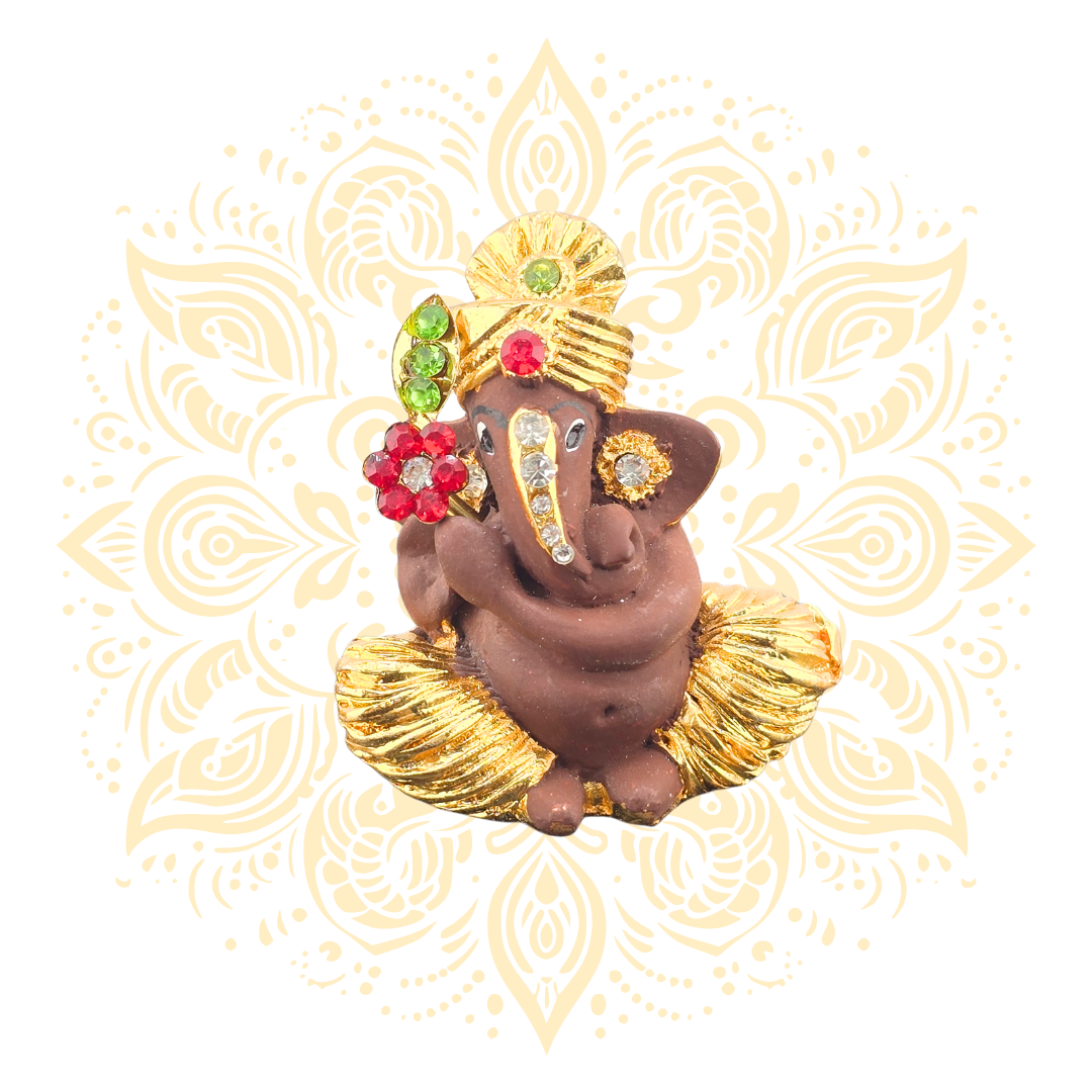 Mini Lord Ganesh Murti 2.25" - 5 colors available - Matchless Gifts6
