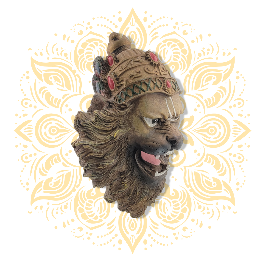 Narasimha Face w/ Stand 6"