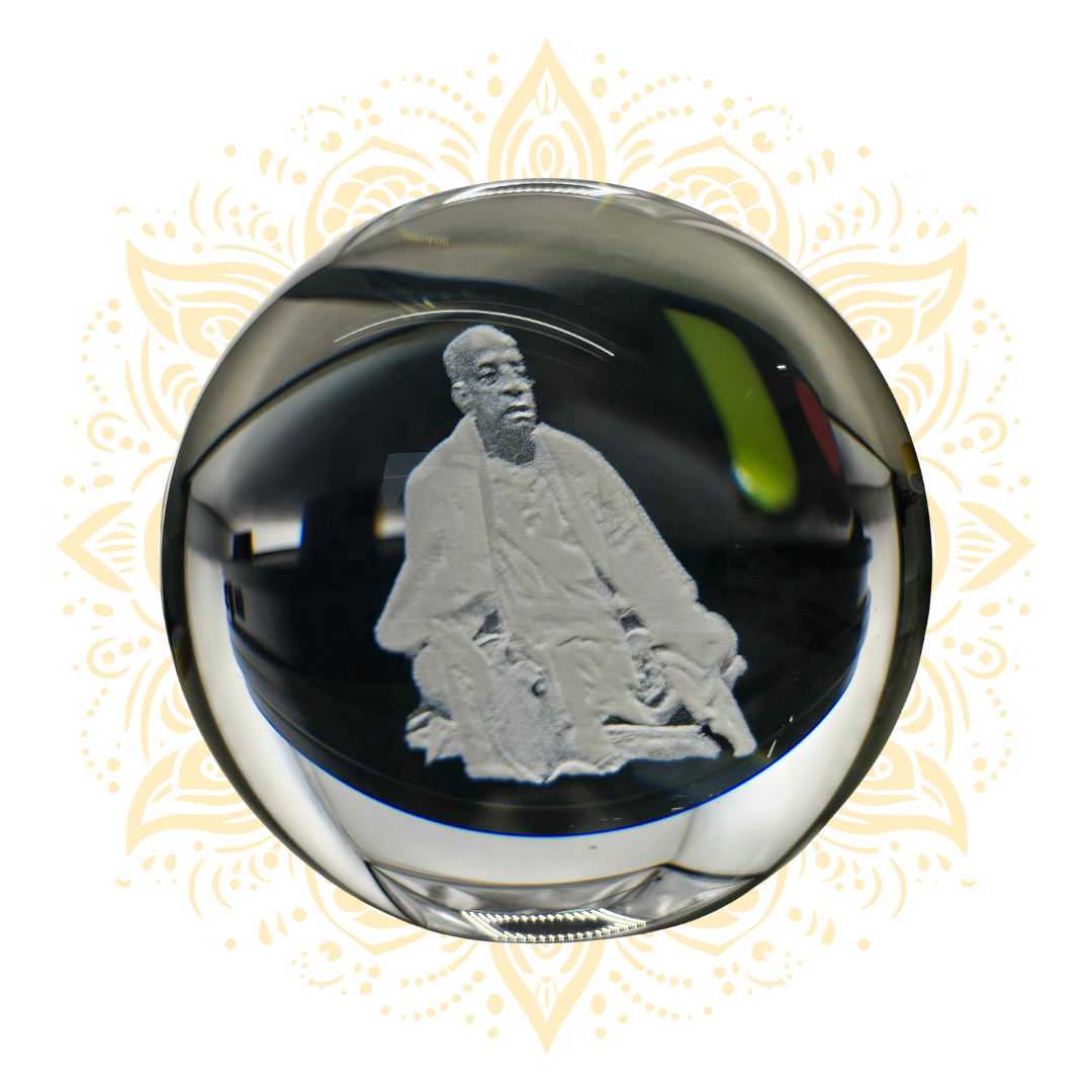 Prabhupada Crystal Ball 5" Wide - Matchless Gifts